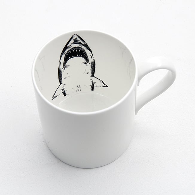 Shark Mug by JaguarShoes Collective